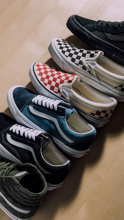 Perfect for any wardrobe. Shop the latest arrivals from Vans Vault NOW at all retail locations + online. Shop now: https://feature.com/collections/vans-vault Vans New Collection, Vans Collection, Casual Vans Skate Shoes For Streetwear, Vans Store Aesthetic, Vans Sneakers For Streetwear, Vans Collection Aesthetic, Vans Astethic, Vans Vault, Estilo Vans