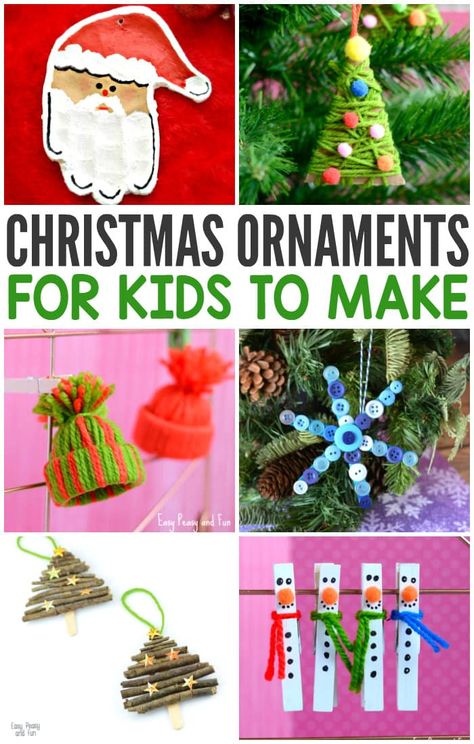 Cute Christmas Ornaments for Kids to Make Lots of Wonderful Ideas Ornaments For Kids To Make, Christmas Ornaments Diy Kids, Yarn Beanie, Ornaments Diy Kids, Christmas Diy Kids, Christmas Ornaments For Kids, Ornaments For Kids, Christmas Crafts For Kids To Make, Kids Christmas Ornaments