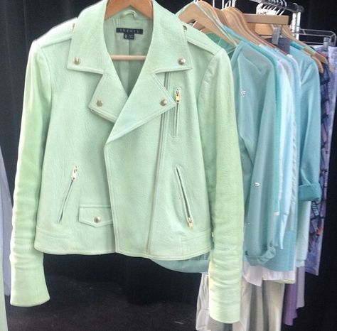 Mint green biker jacket from Winners. Love. Green Suede Jacket, Green Leather Jackets, Green Suede, Aqua Green, Suede Jacket, Descendants, Green Leather, Biker Jacket, Cute Casual Outfits