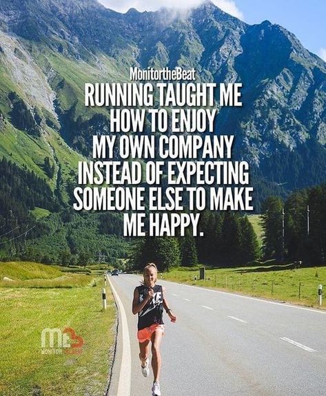 Enjoy My Own Company, My Own Company, Running Motivation Quotes, Own Company, Cross Country Running, Running Quotes, Running Inspiration, Sport Quotes, Half Marathon Training