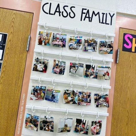 Teach Family, Memory Wall, Family Photo Wall, Classroom Setting, Classroom Walls, Student Teaching, The Memories, Love Photos, Family Photos