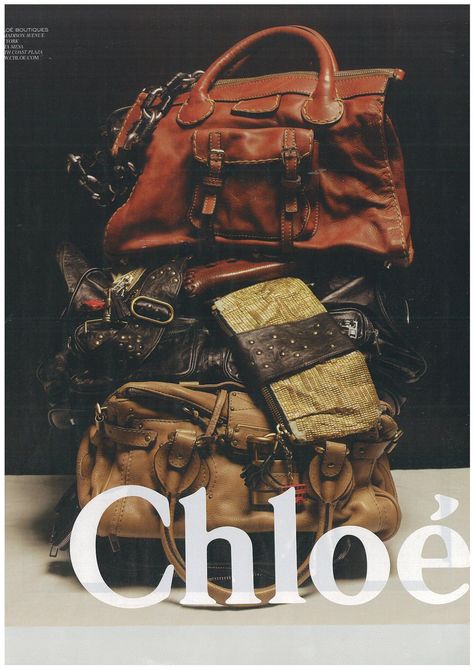 Chloe bags.... oh they're fantastic, I dream of having one of these.  Until then, I'm faking it :) Malgosia Bela, Phoebe Philo, Christy Turlington, Bags Aesthetic, Pretty Bags, Alexa Chung, Print Magazine, Chloe Bag, Kate Moss