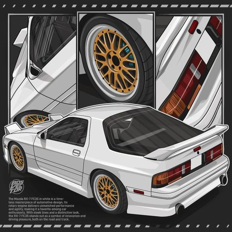 Unleash the legend with the Mazda RX-7 FC3S in white. Iconic design meets rotary performance. Mazda RX-7 FC3S White Draw by @‌bosvector _ If you are interested you can send to Email or DM. #rx7 #fc3s #rotary #rx7fc #fcrx7 #jdm #mazda #mazdarx7 #jdmculture #jdmlifestyle #initiald #carstagram #carspotting #carslover #mazdaspeed #carphotography #carlifestyle #rx7club #rotaryengine #rotarynation #rx7fc3s #rx7nation #13b #jdmclassic #jdmnation Rx7 Fc3s, Fc Rx7, Mazda Rx 7, Cool Car Pictures, Rx 7, Mazda Rx7, Iconic Design, Love Car, Jdm Cars