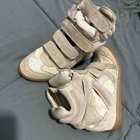 vintage isabel marant wedge sneakers in beige.

rare... - Depop Isabel Marant Sneakers Outfit, Isabel Marant Sneakers, Visual Archive, Ideal Closet, Beige Sneakers, Wedge Sneakers, Sneakers Outfit, Dream Shoes, Isabel Marant