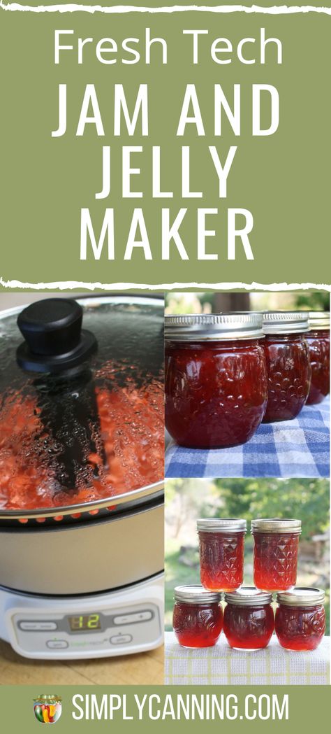 Fresh Tech Jam Maker Recipes, Ball Jelly Maker Recipes, Ball Jam Maker Recipes, Freshtech Jam And Jelly Maker Recipes, Ball Strawberry Jam Recipe, Jam And Jelly Maker Recipes, Jam Maker Recipes, Canning Methods, Elderberry Jelly Recipe