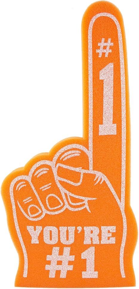 Amazon.com : Giant Foam Finger 18 Inch- You're Number 1 Foam Hand for All Occasions - Cheerleading for Sports - Exciting Vibrant Colors use as Celebration Pom Poms- Great for Sports Events Games School Business : Sports & Outdoors Foam Finger, Pom Poms, Sport Event, Number 1, Cheerleading, Number One, Pom Pom, Vibrant Colors, Celebrities