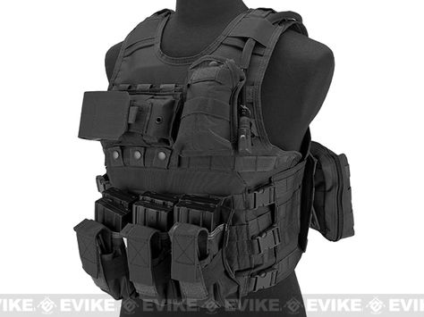 Matrix MEA Tactical Vest with M4 Magazine Pouches and Hydration Bladder - Black Armor Vest, Special Forces Gear, Army Gears, Tactical Wear, Magazine Pouches, Military Gear Tactical, Survival Equipment, Combat Gear, Tactical Equipment