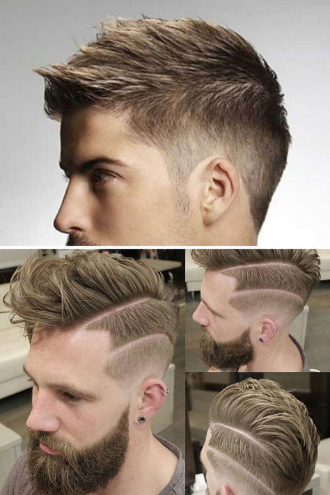 Collage of two men with faux hawk haircut Faux Hawk Men, Faux Hawk Hairstyles, Diy Haircut, Diamond Face Shape, Diamond Face, Faux Hawk, Mens Cuts, Strong Hair, Hairstyles Haircuts