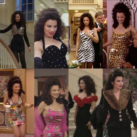 Fran fine from the Nanny wore the most beautiful outfits! no show character can top her looks! The Nanny Outfit Inspiration, Fran Fine The Nanny Outfit, Fran Fine Style, The Nanny Halloween Costume, Fran Fine Makeup, Regine Living Single Outfits, Fran Fine Hair, Fran Fine Outfits The Nanny, Nanny Fran Outfits