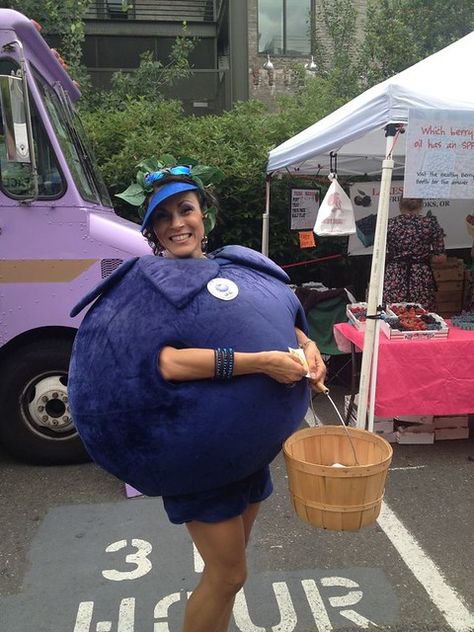 Blueberry costume | ge mo | Flickr Violet Blueberry Costume, Blueberry Halloween Costume, Blueberry Costume Diy, Blueberry Costume, Blueberry Party, Blueberry Festival, Christmas Parade Floats, Fruit Costumes, Big Talk