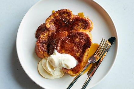 Kasha Varnishkes Recipe - NYT Cooking Coffee French Toast Recipe, Hyvee Recipes, New York Times Recipes, Whole Grain Pancakes, Nyt Recipes, Challah French Toast, Bread Pudding Easy, French Toast Recipes, Creamy Cauliflower Soup