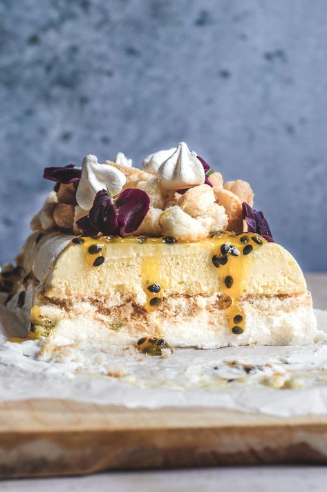 Vanilla-Lime Parfait with Passion Fruit Syrup | The Maker Makes Frozen Parfait, Lime Parfait, Lady Finger Cookies, Fruit Syrup, Passion Fruit Syrup, Lime Cookies, Mobile Cart, Branding Company, Custard Desserts