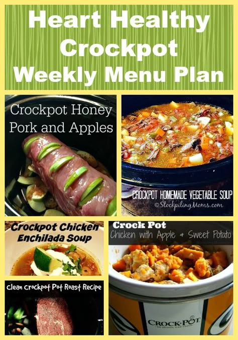 Crockpot Recipes To Lower Cholesterol, Crock Pot Low Cholesterol Meals, Cholesterol Lowering Crockpot Meals, Easy Heart Healthy Lunch Ideas, Heart Friendly Meals, Heart Smart Meals, Heart Healthy Slow Cooker Recipes, Heart Friendly Recipes, Cardiac Diet Recipes Heart Healthy Food