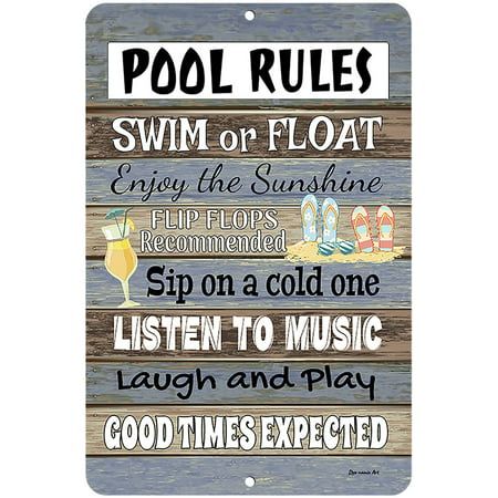 Swimming Pool Rules, Swimming Pool Signs, Metal Pool, Backyard Signs, Poolside Decor, Pool Rules, Pool Signs, Pool Decor, Enjoy The Sunshine