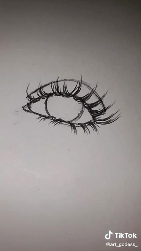 Eyes Sketching Tutorial, Simple Eye Drawing Aesthetic, Tiktok Drawings Aesthetic, I Only Have Eyes For You Tiktok Drawing, Eye How To Draw, How Drawing Eyes, Hot To Draw Eyes, How To Draw Baddie Eyes, How To Draw Black Faces