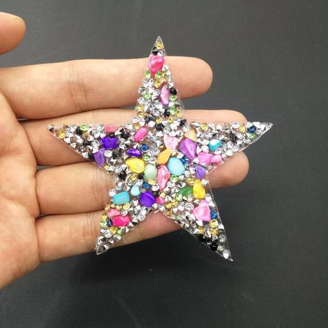 Star rhinestone applique patches strass motifs crystal stones Beach Theme Party Decorations, Beach Themed Party, Sequin Patch, Applique Patches, Delicate Embroidery, Rhinestone Appliques, Denim Patches, Theme Party Decorations, Clothing Patches