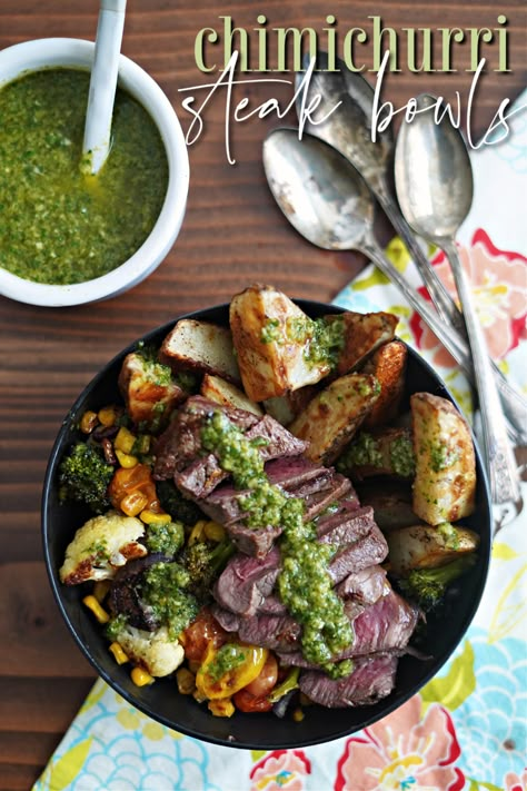 Fresh herby chimichurri steak bowls are the perfect prep for a healthy, satisfying meal plan! Steak Bowls, Steak Bowl, Onion Benefits, Paleo Beef Recipes, Chimichurri Steak, Primal Recipes, Allergy Free Recipes, Primal Paleo, Recipes Drinks