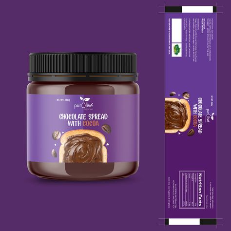 Chocolate Jar Packaging, Spreads Packaging, Chocolate Label Design, Choco Jar Packaging, Choclate Packing Design, Groundnut Paste Label Design, Chocolate Pouch Packaging Design, Chocolate Box Design, Chocojar Package Design