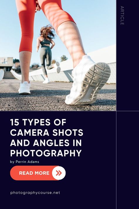 Mastering camera angles is crucial for creating captivating photographs. They add depth, perspective, and intrigue to your shots. To make your basic camera shots shine, experiment with different angles. This guide highlights the importance of various camera shots and their impact on the look and feel of your photographs.

Click/tap to learn more Low Camera Angle, Types Of Camera Shots, Shot Types, Camera Shots And Angles, Types Of Camera, Shots To Make, Camera Angles, Photography Course, Camera Shots