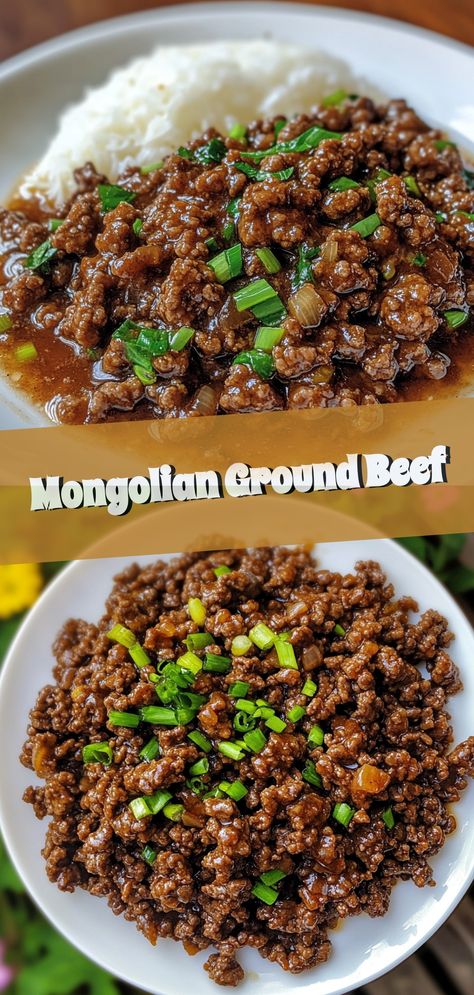 Mongolian Ground Beef Meals With Ground Beef And Noodles, Mongolian Beef With Ground Beef, Ground Mongolian Beef, Mongolian Beef Rice Bowl, Mongolian Beef Bowl, Best Recipes With Ground Beef, Ground Beef Mongolian Beef Recipe, Ground Bison Recipes Easy, Stovetop Ground Beef Recipes