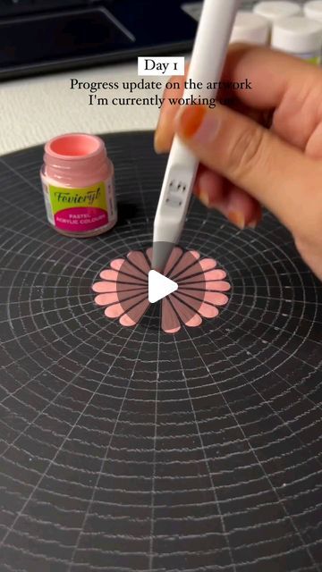 Paint Mandala Art, Acrylic Mandala Art, Mandala Art With Acrylic Paint, Pastel Mandala Dot Art, Mandala Art With Paint, How To Do Mandala Art, Dotting Mandala Art, Mandala Dotting Art, Mandala Activities