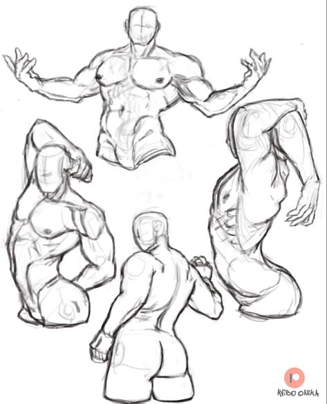 Male Body Drawing, Male Art Reference, Body Type Drawing, Quick Sketches, Human Anatomy Drawing, Human Anatomy Art, Anatomy Sketches, Body Reference Drawing, Color Guide