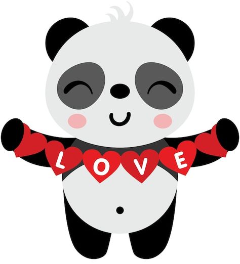 Vector loving panda holding a love red h... | Premium Vector #Freepik #vector #cute-love #valentines-day #valentine #love-valentines Red H, Wallpaper Iphone Disney, Cricut Projects, A Love, Red Heart, Project Ideas, Wallpaper Iphone, Premium Vector, Hold On