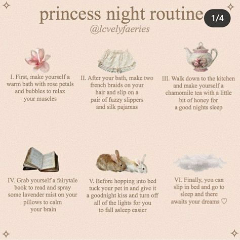 Princess Night Routine, Princess Tips, Im A Princess, Etiquette And Manners, Act Like A Lady, Ethereal Aesthetic, Princess Core, Classy Aesthetic, Princess Aesthetic