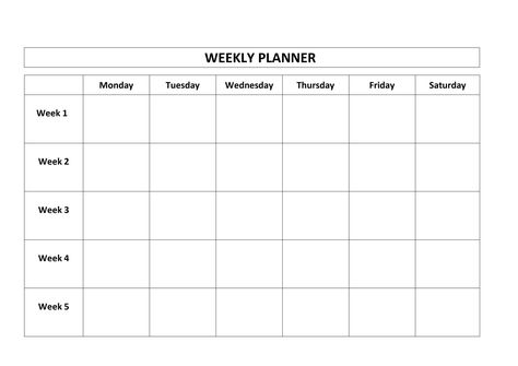 Calendar Template 5 Day Week calendar template 5 day week- The wonderful thing about internet calendar is that they can be readily accessed in any computer so long as net connecti... Free Printable Weekly Calendar, Blank Weekly Calendar, Simple Weekly Planner, Excel Calendar Template, Week Calendar, Weekly Calendar Template, Weekly Planner Free Printable, Free Calendar Template, Weekly Calendar Planner