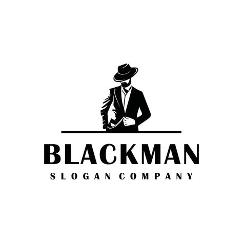 The man of detective logo design icon. The man of detective line art design. The man of detective icon design. The man of detective design inspiration Detective Logo Design, Detective Design, Detective Icon, Kaos Oblong, Business Men, Instagram Frame Template, Line Art Design, Design Icon, Instagram Frame