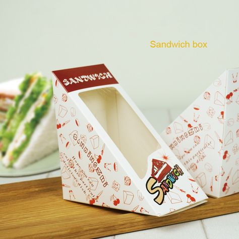 Cartoon Sandwich, Fruit Sando, Cookies Bag, Food Delivery Packaging, Bag Bread, Sandwich Packaging, Box Cookies, Sandwich Box, Bakery Restaurant