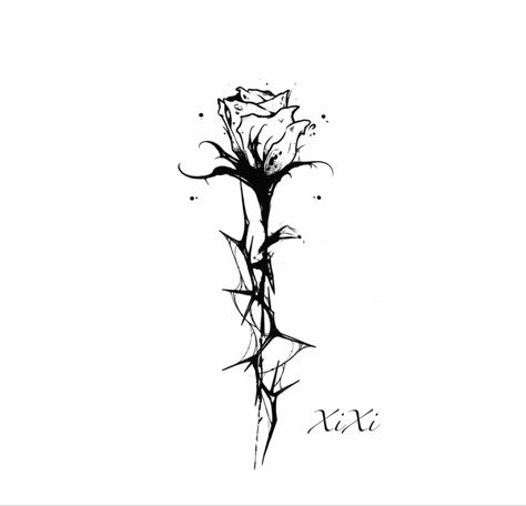 Small Dark Feminine Tattoos, Edgy Flower Tattoo, Mama Tattoos, Dark Feminine Tattoos, Mama Tattoo, Black Rose Tattoos, Meaningful Tattoos For Women, Dark Feminine, Feminine Tattoos