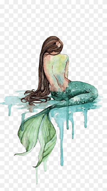 Mermaid Watercolor Painting, Paper Mermaid, Mermaid Png, Mermaid Watercolor, Whale Illustration, Mermaid Artwork, Blue Drawings, Mermaid Illustration, Pink Abstract Painting