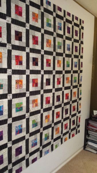 Canton Village Quilt Works | Hip to Be Square Dresden Plate Patterns, Village Quilt, I Am Sick, Charm Square Quilt, Hip To Be Square, Improv Quilting, Big Block Quilts, Charm Squares, Black And White Quilts