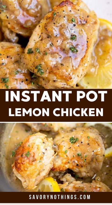 Chicken From Frozen, Instant Pot Lemon Chicken, Chicken For Dinner, Lemon Chicken Recipe, Pot Recipes Easy, Best Instant Pot Recipe, Instant Pot Recipes Chicken, Instant Pot Dinner Recipes, Easy Instant Pot Recipes