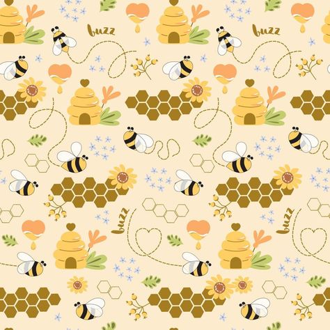 Bumble Bee Background, Bumble Bee Wallpaper, Bee Scrapbook, Cell Wallpaper, Spirit Baby, Bee Wallpaper, Bee Room, Cricut Patterns, Paper Cute