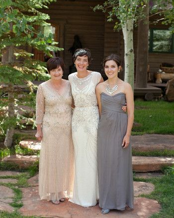 Mother-of-the-Bride Dresses That Wowed at Weddings | Martha Stewart Weddings Groom Questions, Mother Of Groom, Groom Wedding Dress, Quince Ideas, Mother Of Bride, Groom Wear, Beaded Gown, Best Wedding Dresses, Dress Inspiration