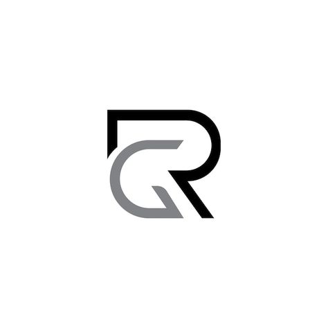 Rg or gr logo design | Premium Vector #Freepik #vector #logo-illustration #minimalist-logo #art-logo #logo-concept G R Logo, Gr Logo Design, Rg Logo Design, Gr Logo, Rg Logo, Logos Gym, S Letter Logo, Enfield Himalayan, Typo Design