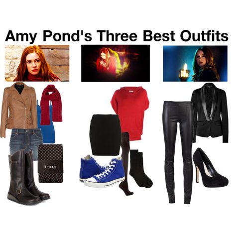 amy pond, i'm not sure about the red sweatshirt...<---I'm am 100% sure about the red sweater. :) Amy Pond Costume, Amy Pond Cosplay, Doctor Who Outfits, Doctor Who Party, Doctor Who Cosplay, David Tennant Doctor Who, Donna Noble, Amy Pond, Fandom Outfits