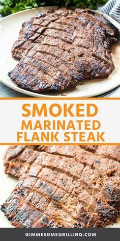 Smoker Steak, Steak Traeger, Smoked Flank Steak, Cream Deserts, Barbecue Brisket, Flank Steak Recipe, Traeger Cooking, Flank Steak Tacos, Traeger Smoker