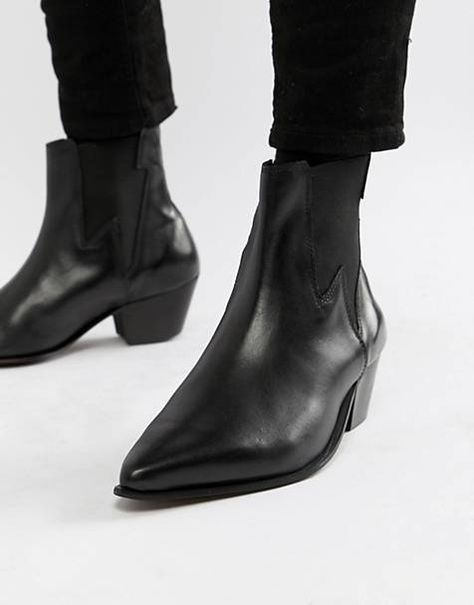 Search: western boots - page 1 of 4 | ASOS Cowboy Chelsea Boots, Mens Heeled Boots, Display Visual Merchandising, Beatle Boots, Manson Family, Stacked Heel Boots, Asos Men, Trendy Heels, Cowboy Shirt