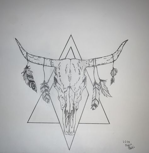 Half Bull Skull Half Flower Tattoo, Longhorn Skull Tattoo Women, Mandalla Tattoo, Longhorn Skull Drawing, Longhorn Skull Tattoo, Bull Skull Tattoo, Longhorn Tattoo, Alex Tattoo, Tattoos Abstract