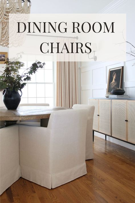 Low Profile Dining Chairs, Slipcovered Dining Room Chairs, Dining Room Drapes, Low Back Dining Chairs, Dining Room Chair Slipcovers, Large Round Table, Classic Dining Chair, Linen Dining Chairs, Classic Dining Room