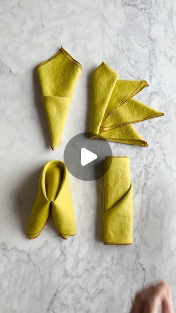 Christmas napkin folding