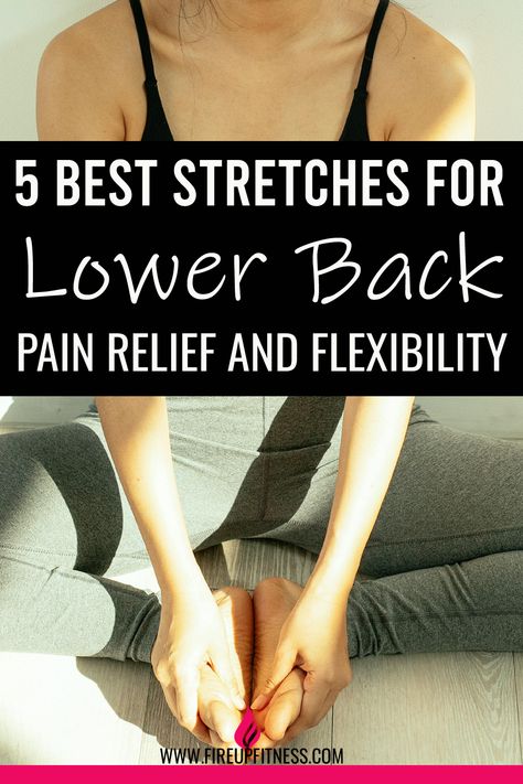 5 Stretches for Lower Back Relief 🌟 Relax and Rejuvenate! 🧘‍♀️ Low Back Stretches For Pain, Yoga Back Stretches, Beginner Stretching Routine, Lower Back Stretches For Pain, Evening Stretches, Lower Back Pain Relief Stretches, Back Spasm Relief, Best Lower Back Stretches, Lower Back Relief