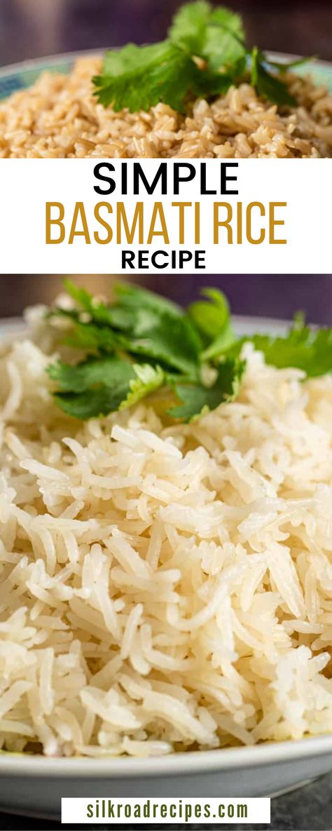 Learning how to cook basmati rice isn’t difficult! Try this Simple Basmati Rice Recipe. As I mentioned above, the most important thing to keep in mind is the rice-to-water ratio. Different types of rice will require different quantities of water. Basmati is a type of long-grain white rice, and it doesn’t require a lot of water to cook it. For stovetop cooking: Some of my favorite basmati rice recipes include baked basmati rice pilaf, koshari. There are so many different ways to serve basmati. Balsamic Rice Recipes, Basmati Rice Recipes Rice Cooker, Basamitti Rice Recipes, Baked Basmati Rice Recipes Oven, Basamitti Rice, How To Season White Rice, Baked Basmati Rice, Seasoned Basmati Rice Recipes, Balsamic Rice