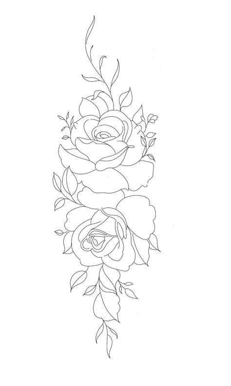 Rose Linework Tattoo, Linework Rose Tattoo, Rose Linework, Continuous Line Rose Tattoo, Rose Flower Line Art, Tattoo Time, Cute Tattoos For Women, Time Tattoos, Hand Embroidery Art