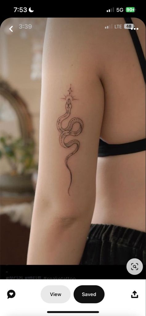 444 Snake Tattoo, Snake Tattoos With Meaning, Feminine Serpent Tattoo, Dainty Snake Spine Tattoo, Women’s Snake Tattoo, Snake Tattoos Fine Line, Delicate Snake Tattoos For Women, Lower Torso Tattoos For Women, Unalome Snake Tattoo