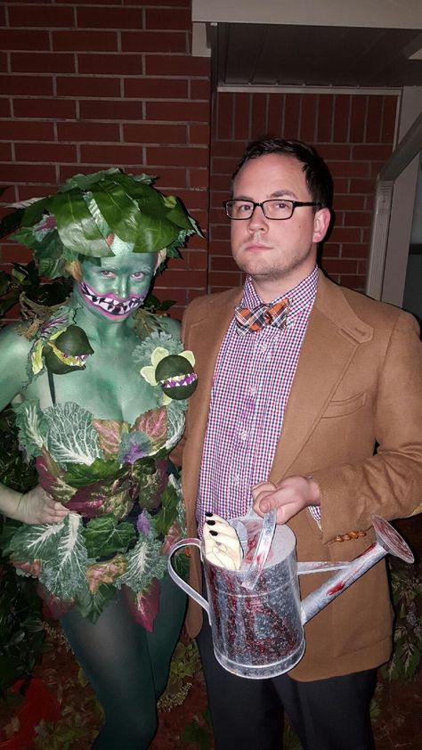 Little Shop Of Horrors Costume, Themed Halloween Party, Audrey Ii, Fake Leaves, Thick Headbands, Horror Costume, Couples Costume, Little Shop Of Horrors, Halloween Party Themes