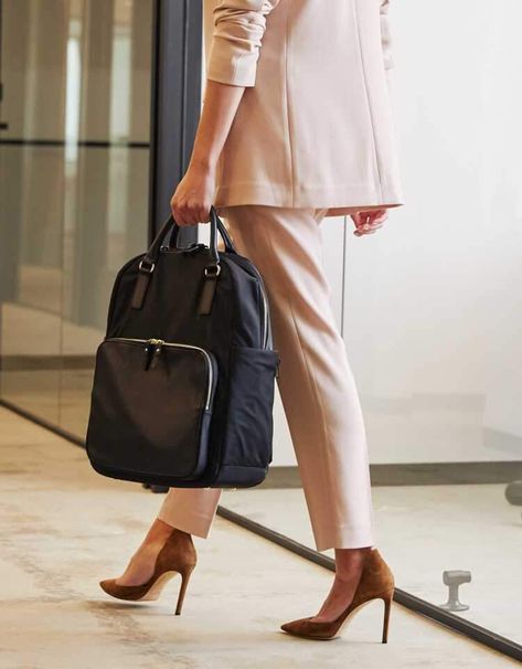 Stylish Business Backpack for Women - The Rowledge - Lo & Sons Laptop Backpack Women Work, Best Computer Bags For Women, Stylish Laptop Backpack Woman, Professional Backpack Women, Womens Work Backpack, Work Backpack Women Laptop Bags, Laptop Bag For Women Business, Work Backpack Women, Stylish Backpacks For Women